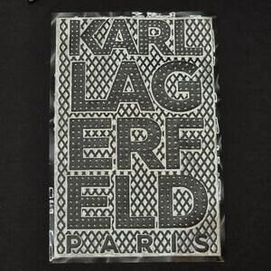 Karl Lagerfeld Hoodie Mens Medium Black Paris Logo Graphic Pullover Sweatshirt